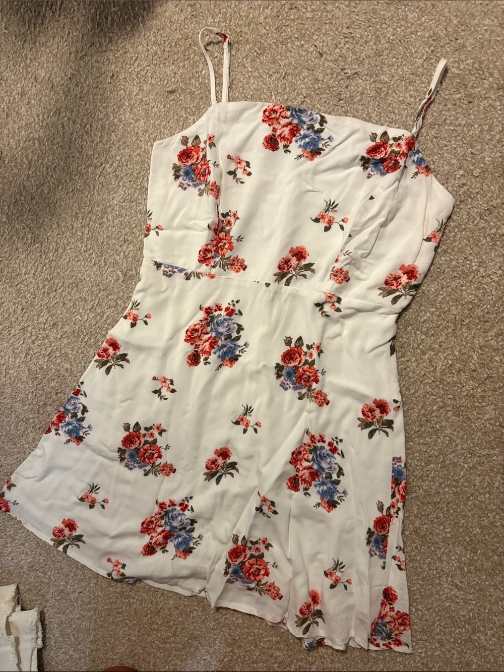 White floral dress